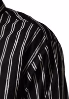 Black Stripes Cotton Men Formal Dress Shirt 5