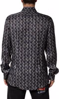 Multicolor Patterned Collared GOLD Men Dress Shirt 3