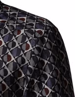 Multicolor Patterned Collared GOLD Men Dress Shirt 5