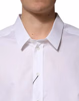 White SARTORIA Cotton Collared Dress Shirt 4
