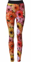 Multicolor Floral Leggings StretchWaist Pants 1