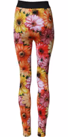 Multicolor Floral Leggings StretchWaist Pants 2