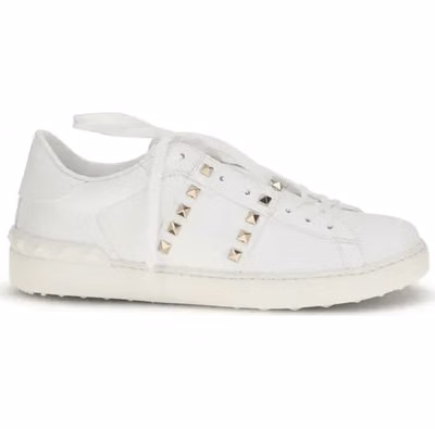 White Calf Leather Bos Taurus Low Top Sneakers