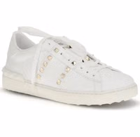 White Calf Leather Bos Taurus Low Top Sneakers 2