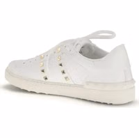 White Calf Leather Bos Taurus Low Top Sneakers 3