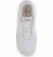 White Calf Leather Bos Taurus Low Top Sneakers 4