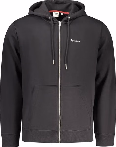 Black Cotton Men's Sweatshirt