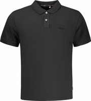 Black Cotton Men's Polo Shirt 1