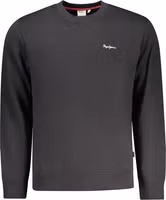 Black Polyester Men's Sweatshirt 1