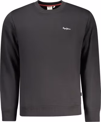 Black Polyester Men's Sweatshirt