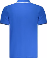 Blue Cotton Men Polo Shirt 2
