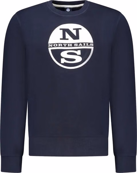Blue Cotton Men Sweatshirt