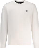 White Cotton Mens Sweatshirt 1
