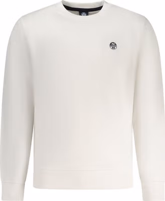 White Cotton Mens Sweatshirt