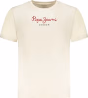 Beige Cotton Men's T-Shirt 1