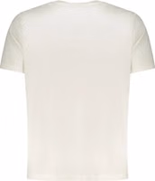 White Cotton Men T-Shirt 2