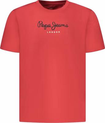 Red Cotton Men T-Shirt