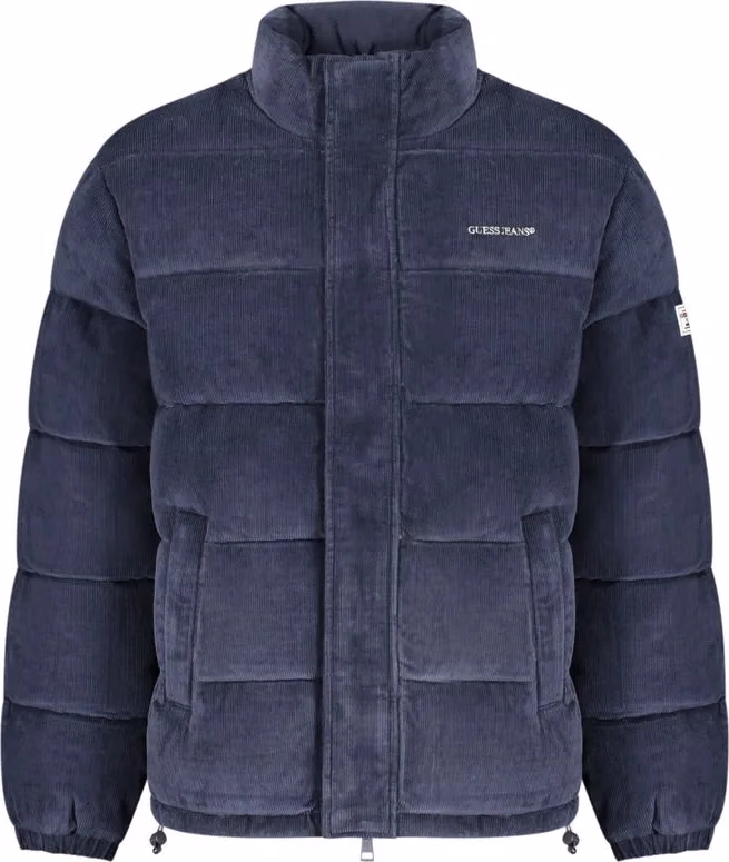 Blue Polyester Men's Jacket