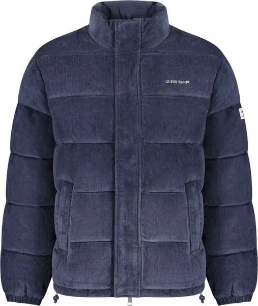Blue Polyester Men's Jacket