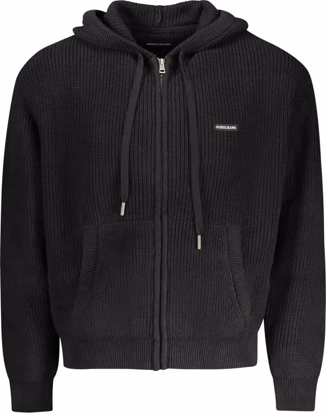 Black Organic Cotton Men's Cardigan