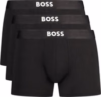 Black Cotton Men's Boxer Shorts 1