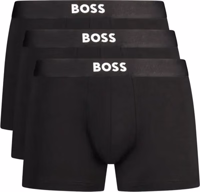 Black Cotton Men's Boxer Shorts