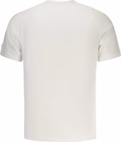White Cotton Men T-Shirt 2