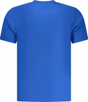Blue Cotton Men T-Shirt 2