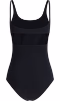 Black Elastane One-Piece Swimsuit 2