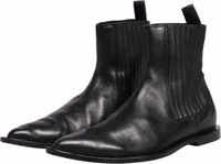 Black Chelsea Men Short Ankle Boots Shoes 2