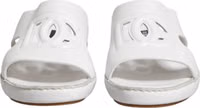 White DG Cutout Slides Slippers Flats Shoes 1