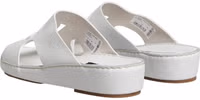 White DG Cutout Slides Slippers Flats Shoes 4