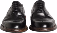 Black Calfskin Leather Oxford Dress Shoes 1