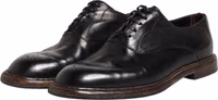 Black Calfskin Leather Oxford Dress Shoes 3