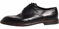 Black Calfskin Leather Oxford Dress Shoes 5