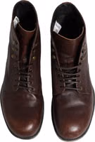 Brown Lace Up Short Ankle Boots Men Shoes 2