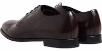 Black Lace Up Leather Dress Derby Men Shoes 4