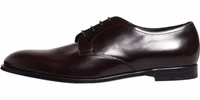 Black Lace Up Leather Dress Derby Men Shoes 5