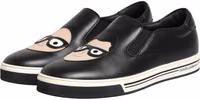 Black Leather Signature Figures Sneakers Shoes 3