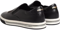 Black Leather Signature Figures Sneakers Shoes 4