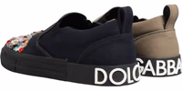 Blue Canvas Embellished Slip On Men Sneakers Shoes 4