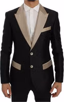 Black Silk Blazer 1