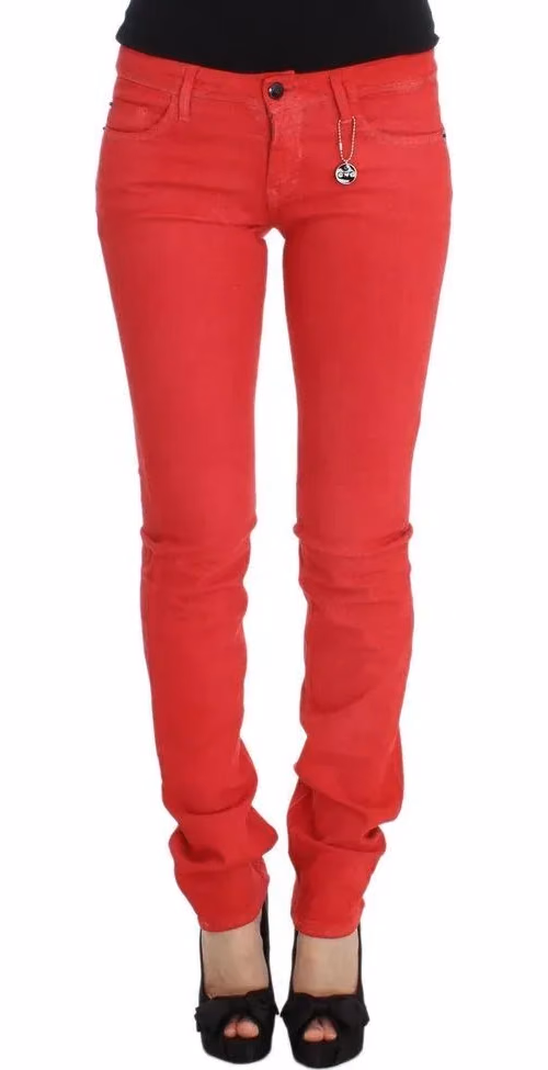 Multicolor Cotton Skinny Jeans