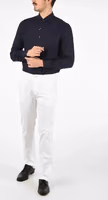 White Cotton Chino Pants 2