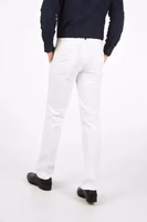 White Cotton Chino Pants 3