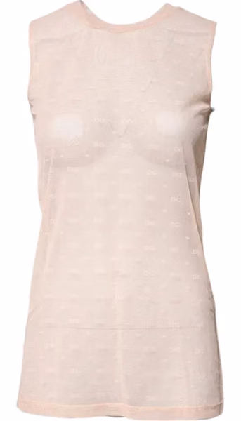 Beige Nylon Blouse
