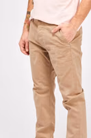 Beige Cotton Casual Pants 3
