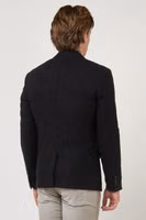 Black Polyester Blazer 2