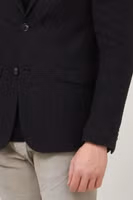 Black Polyester Blazer 3