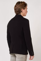 Black Polyester Blazer 2
